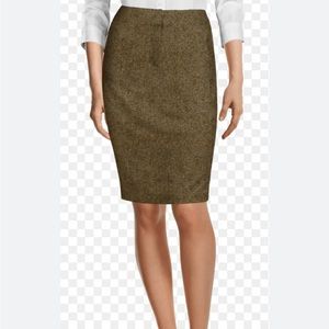 NWT 1997 Lauren Ralph Lauren 💯% lambswool lined woolmark midi skirt houndstooth